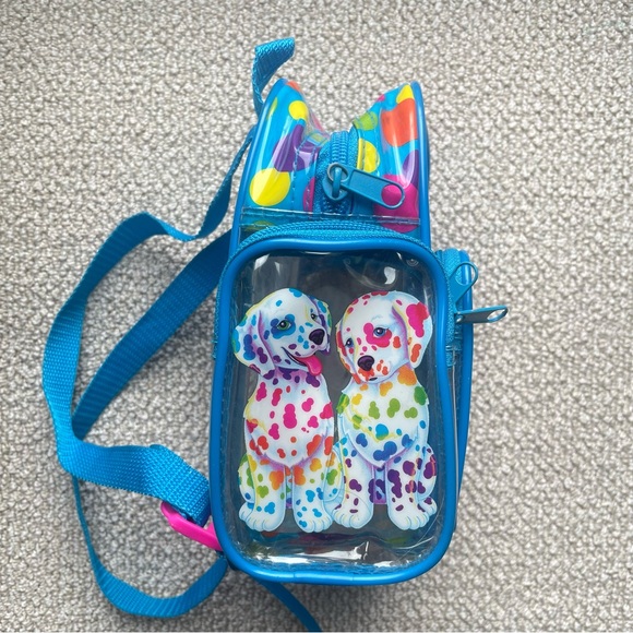 Lisa Frank Spotty Dotty Dalmatian Dog Puppy Clear Mini Backpack Polka Dots FLAWS - Picture 7 of 13